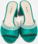 Miu Pre-owned Satin sandals Green Dames - Thumbnail 3