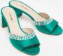 Miu Pre-owned Satin sandals Green Dames - Thumbnail 4