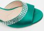 Miu Pre-owned Satin sandals Green Dames - Thumbnail 7