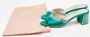 Miu Pre-owned Satin sandals Green Dames - Thumbnail 9