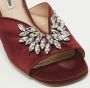 Miu Pre-owned Satin sandals Red Dames - Thumbnail 7