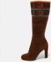 Miu Pre-owned Suede boots Brown Dames - Thumbnail 2
