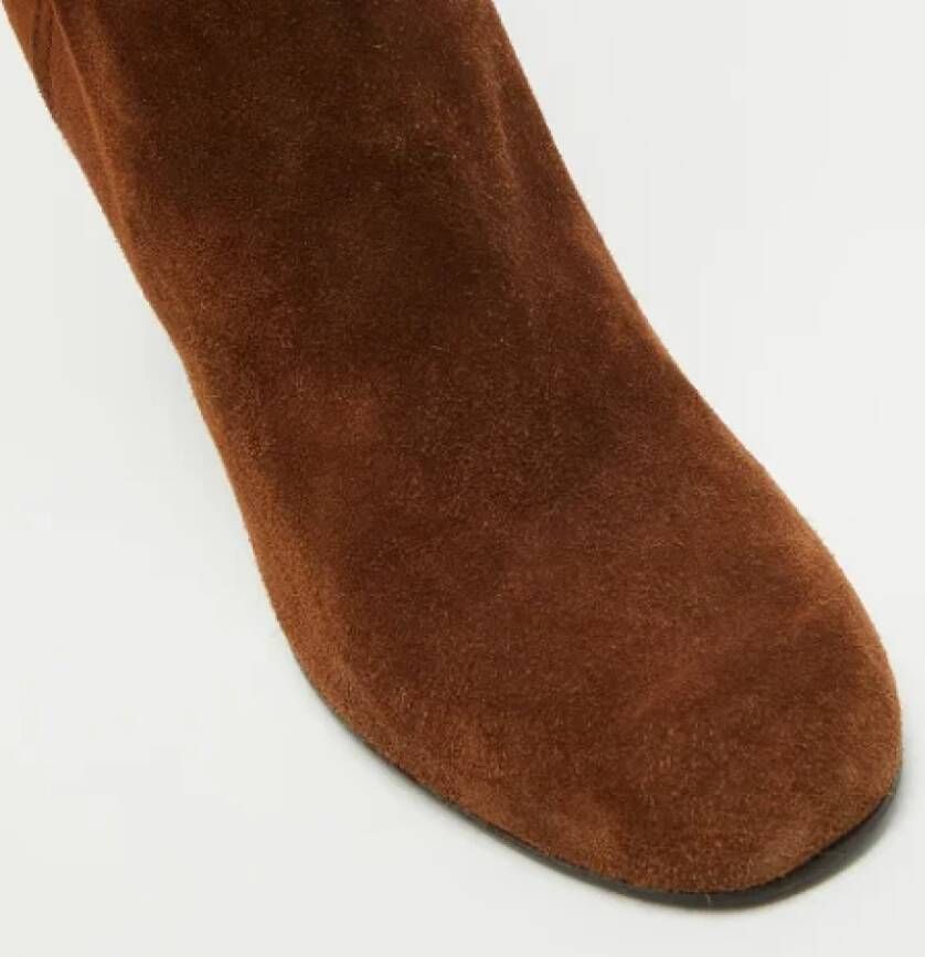 Miu Pre-owned Suede boots Brown Dames