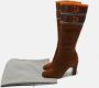 Miu Pre-owned Suede boots Brown Dames - Thumbnail 9