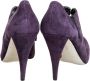 Miu Pre-owned Suede boots Purple Dames - Thumbnail 4