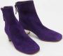 Miu Pre-owned Suede boots Purple Dames - Thumbnail 4