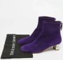 Miu Pre-owned Suede boots Purple Dames - Thumbnail 9