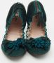 Miu Pre-owned Suede flats Green Dames - Thumbnail 3
