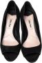Miu Pre-owned Suede heels Black Dames - Thumbnail 2