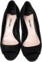 Miu Pre-owned Suede heels Black Dames - Thumbnail 2