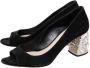 Miu Pre-owned Suede heels Black Dames - Thumbnail 3