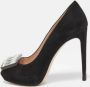 Miu Pre-owned Suede heels Black Dames - Thumbnail 2