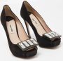 Miu Pre-owned Suede heels Black Dames - Thumbnail 4