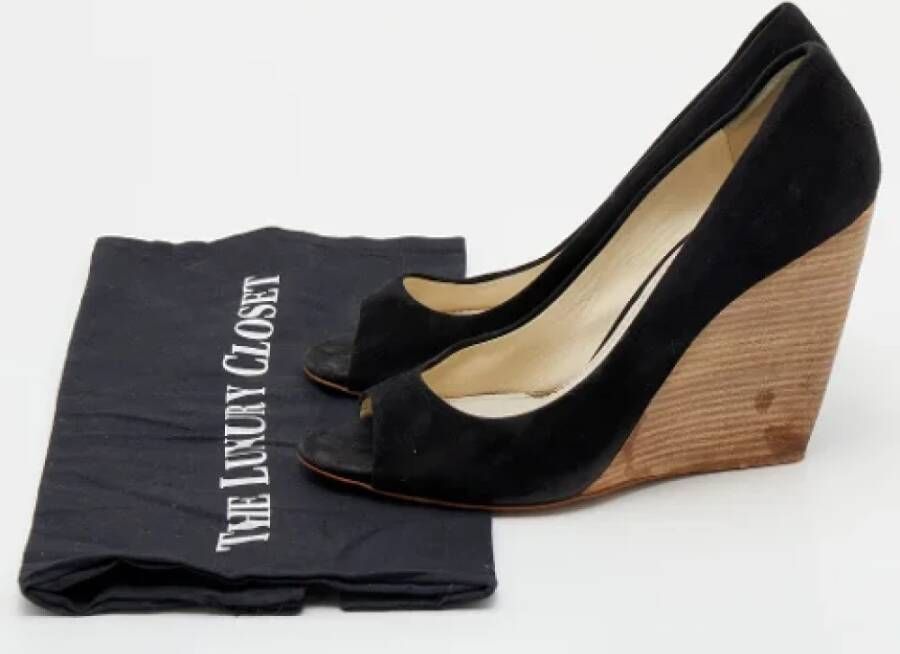 Miu Pre-owned Suede heels Black Dames