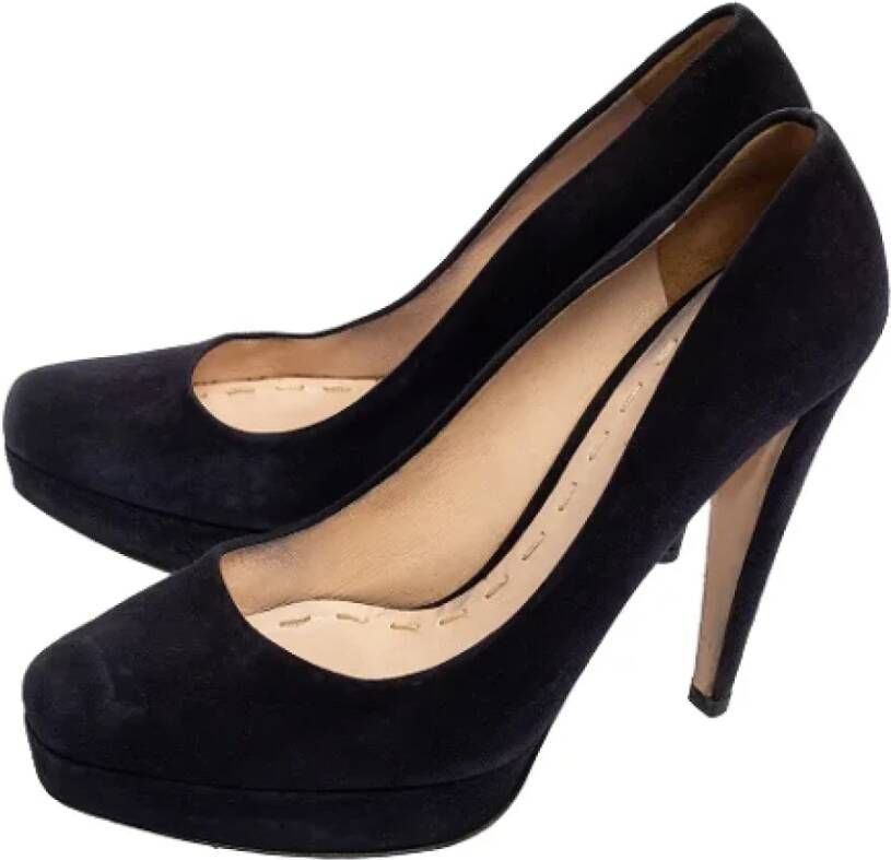 Miu Pre-owned Suede heels Black Dames