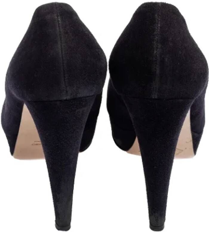 Miu Pre-owned Suede heels Black Dames