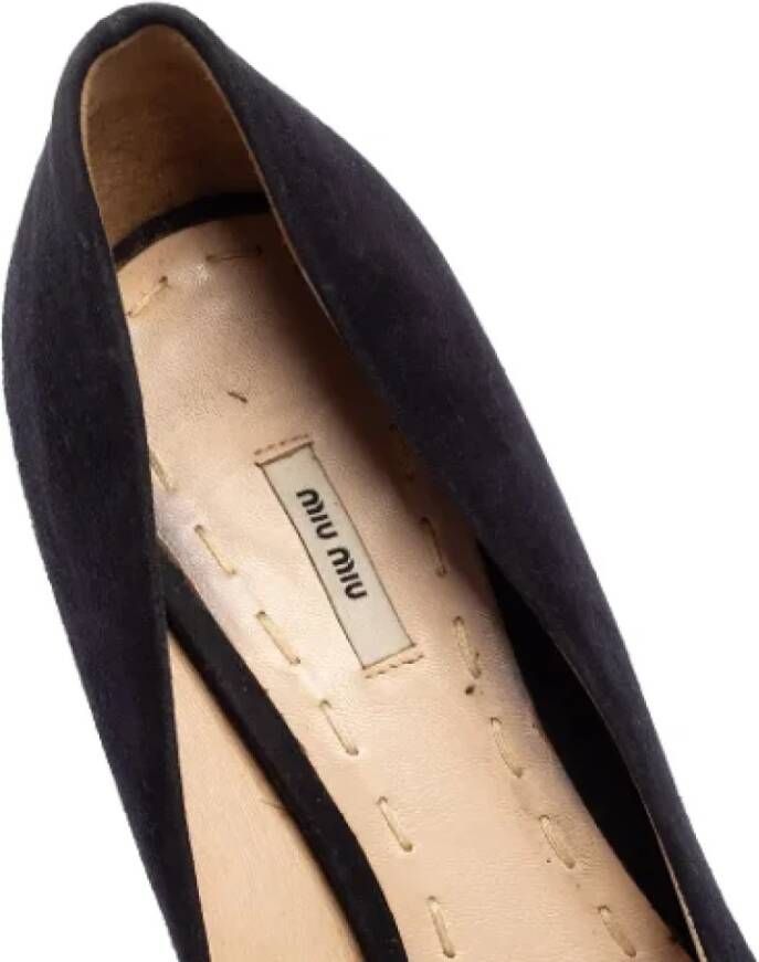 Miu Pre-owned Suede heels Black Dames