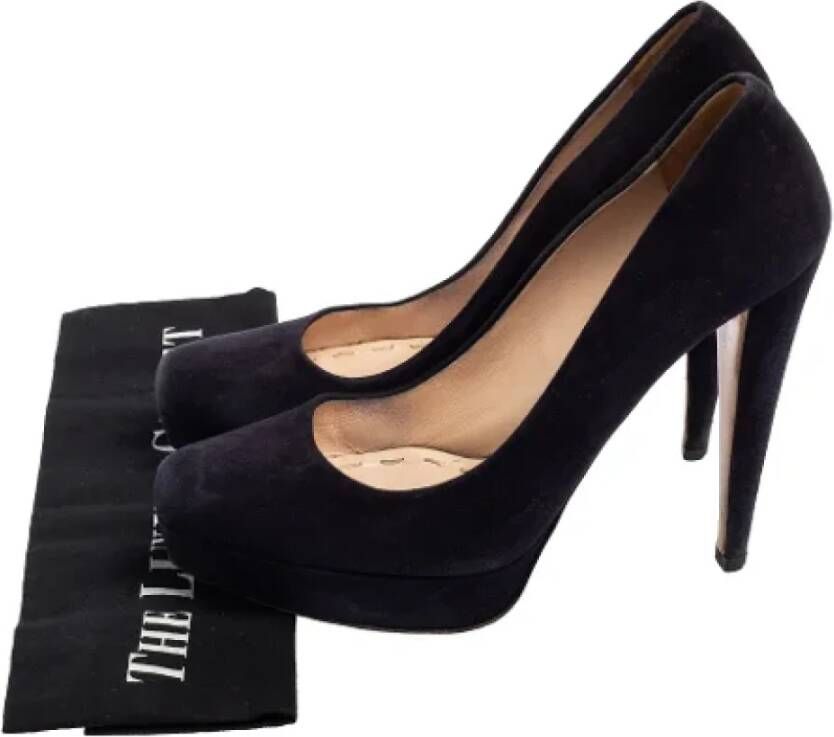 Miu Pre-owned Suede heels Black Dames