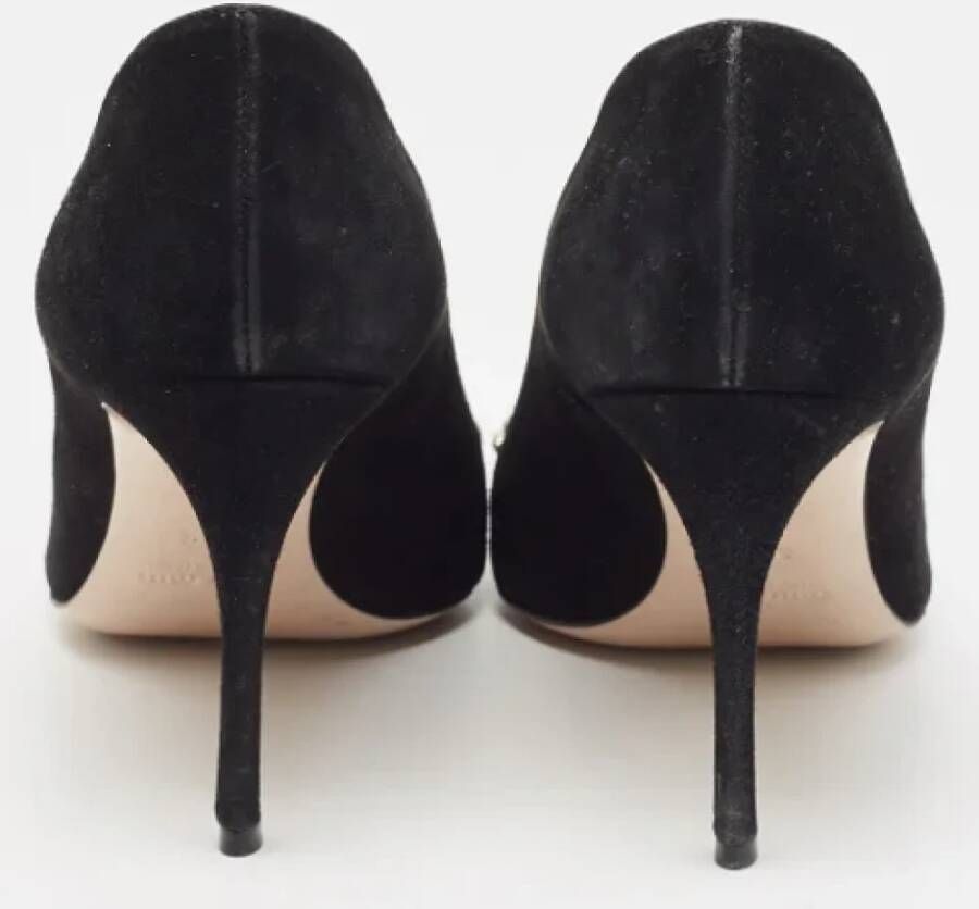 Miu Pre-owned Suede heels Black Dames