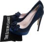 Miu Pre-owned Suede heels Blue Dames - Thumbnail 7