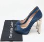 Miu Pre-owned Suede heels Blue Dames - Thumbnail 9