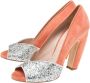 Miu Pre-owned Suede heels Gray Dames - Thumbnail 3