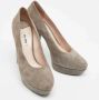 Miu Pre-owned Suede heels Gray Dames - Thumbnail 4