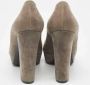 Miu Pre-owned Suede heels Gray Dames - Thumbnail 5