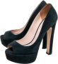 Miu Pre-owned Suede heels Green Dames - Thumbnail 3