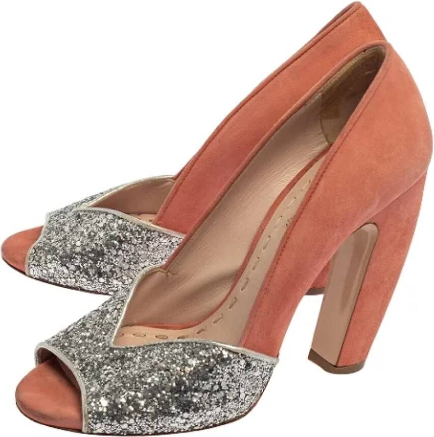 Miu Pre-owned Suede heels Pink Dames