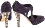 Miu Pre-owned Suede heels Purple Dames - Thumbnail 4