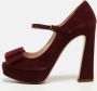 Miu Pre-owned Suede heels Red Dames - Thumbnail 2