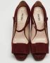 Miu Pre-owned Suede heels Red Dames - Thumbnail 3