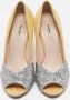 Miu Pre-owned Suede heels Yellow Dames - Thumbnail 3