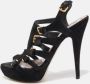 Miu Pre-owned Suede sandals Black Dames - Thumbnail 2