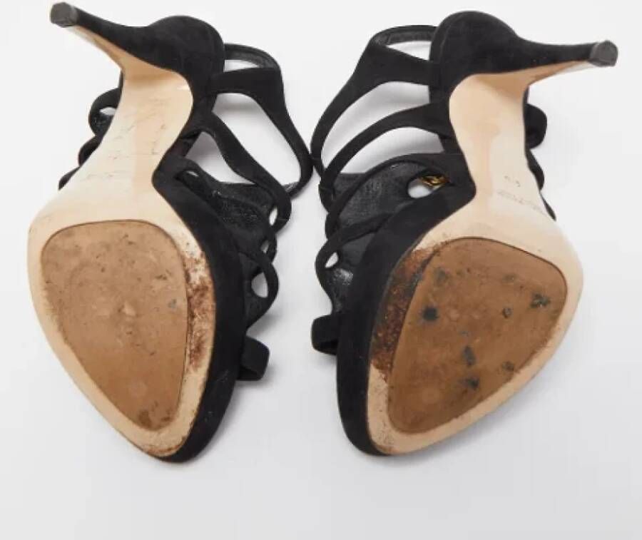 Miu Pre-owned Suede sandals Black Dames