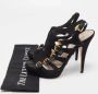 Miu Pre-owned Suede sandals Black Dames - Thumbnail 9