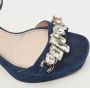 Miu Pre-owned Suede sandals Blue Dames - Thumbnail 8
