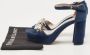 Miu Pre-owned Suede sandals Blue Dames - Thumbnail 9