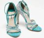 Miu Pre-owned Suede sandals Blue Dames - Thumbnail 3