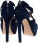 Miu Pre-owned Suede sandals Blue Dames - Thumbnail 4