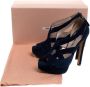 Miu Pre-owned Suede sandals Blue Dames - Thumbnail 7