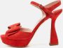 Miu Pre-owned Suede sandals Orange Dames - Thumbnail 2