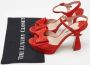 Miu Pre-owned Suede sandals Orange Dames - Thumbnail 9