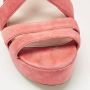 Miu Pre-owned Suede sandals Pink Dames - Thumbnail 7