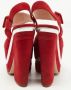 Miu Pre-owned Suede sandals Red Dames - Thumbnail 5