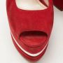 Miu Pre-owned Suede sandals Red Dames - Thumbnail 7
