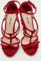 Miu Pre-owned Suede sandals Red Dames - Thumbnail 3