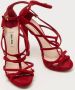 Miu Pre-owned Suede sandals Red Dames - Thumbnail 4