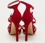 Miu Pre-owned Suede sandals Red Dames - Thumbnail 5